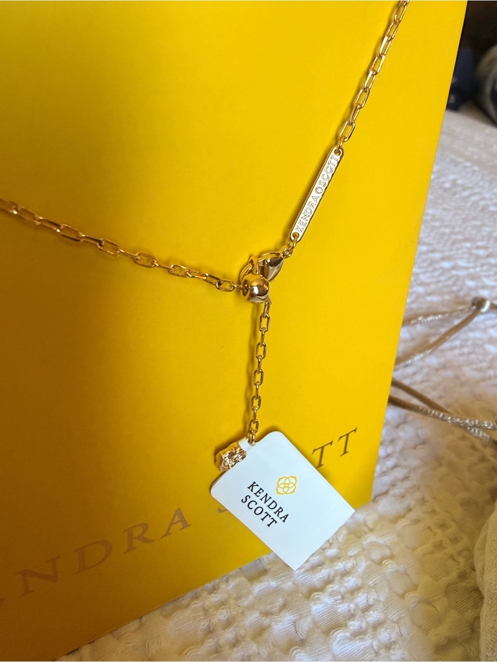 Kendra Scott Gold Crescent Moon Necklace - Picture 3 of 8